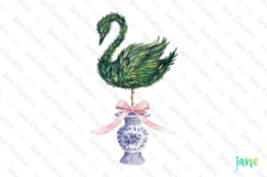 Easter Swan Chinoiserie Clipart Product Image 1