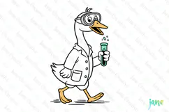 Silly Goose SVG PNG Sublimation Clipart Product Image 1