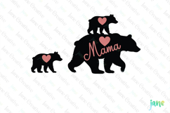 Mama Bear SVG PNG Clipart Product Image 1