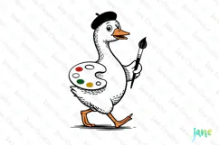 Silly Goose SVG PNG Sublimation Clipart Product Image 1