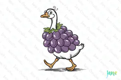 Silly Goose SVG PNG Sublimation Clipart Product Image 1