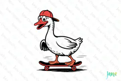 Silly Goose SVG PNG Sublimation Clipart Product Image 1