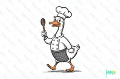 Silly Goose SVG PNG Sublimation Clipart Product Image 1