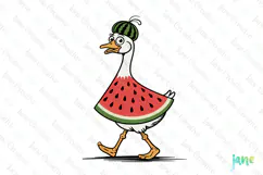 Silly Goose SVG PNG Sublimation Clipart Product Image 1
