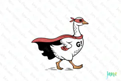 Silly Goose SVG PNG Sublimation Clipart Product Image 1