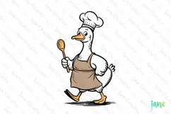 Silly Goose SVG PNG Sublimation Clipart Product Image 1
