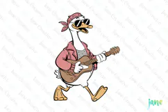 Silly Goose SVG PNG Sublimation Clipart Product Image 1