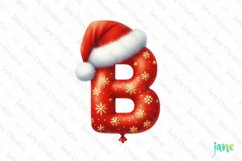 Santa Claus Balloon Alphabet Letter B Clipart Product Image 1