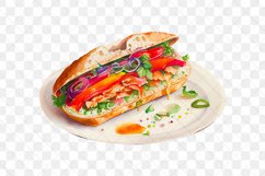 Asia Foods Watercolor Sublimation Clipart Product Image 11