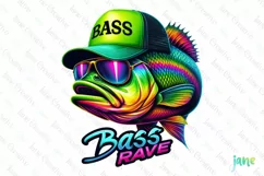 Bass Rave Bass Fishing Funny Quotes Product Image 1