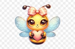 Bee Valentine’s Day Sublimation Clipart Product Image 3