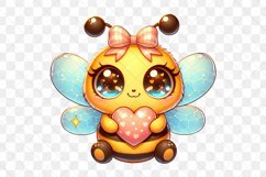 Bee Valentine’s Day Sublimation Clipart Product Image 3