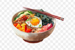 Asia Foods Watercolor Sublimation Clipart Product Image 6