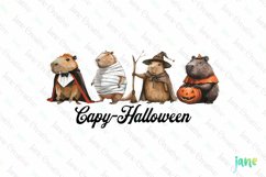 Halloween Capybara Sublimation Clipart Product Image 1