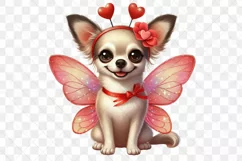 Valentine Fairy Chihuahua Dog Clipart Product Image 3