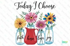 Christian Floral Sublimation Clipart Product Image 1