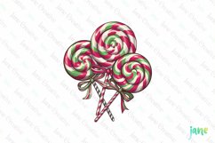 Christmas Candy Sublimation Clipart Product Image 1