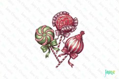 Christmas Candy Sublimation Clipart Product Image 1