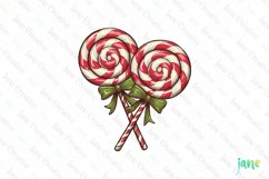 Christmas Candy Sublimation Clipart Product Image 1
