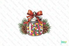 Christmas Candy Sublimation Clipart Product Image 1