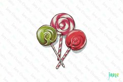 Christmas Candy Sublimation Clipart Product Image 1