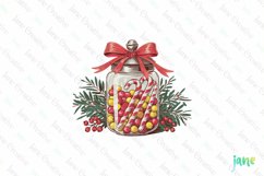 Christmas Candy Sublimation Clipart Product Image 1
