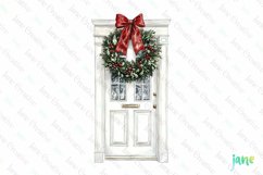 Christmas Door Sublimation Clipart Product Image 1