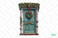 Christmas Door Sublimation Clipart Product Image 1