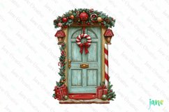 Christmas Door Sublimation Clipart Product Image 1