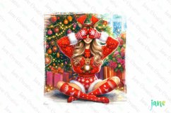 Christmas Girl Sublimation Clipart Product Image 1