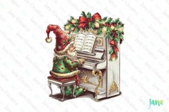 Christmas Gnome Musicians Sublimation Clipart Product Image 1