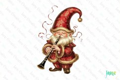 Christmas Gnome Musicians Sublimation Clipart Product Image 1