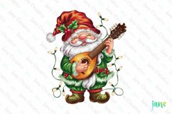 Christmas Gnome Musicians Sublimation Clipart Product Image 1