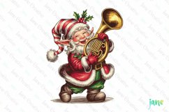 Christmas Gnome Musicians Sublimation Clipart Product Image 1
