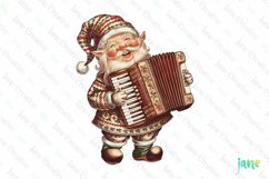 Christmas Gnome Musicians Sublimation Clipart Product Image 1