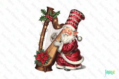 Christmas Gnome Musicians Sublimation Clipart Product Image 1