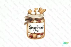 Christmas Hot Cocoa Mason Jar PNG Clipart Product Image 1