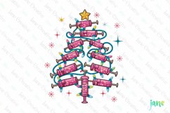 Christmas Nurse Sublimation Clipart Product Image 1