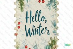 Christmas Postage Stamp Sublimation Product Image 1