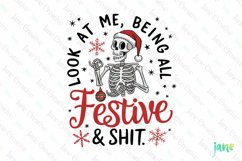Christmas Skulls Quotes Sublimation Product Image 1
