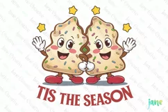 Tis The Season Christmas Tree PNG Clipart Product Image 1