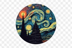 Christmmas Starry Night Ornament Clipart Product Image 3