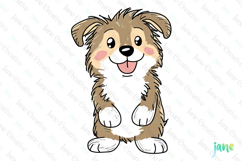 Collie Cartoon Dog Sublimation Clipart Product Image 1