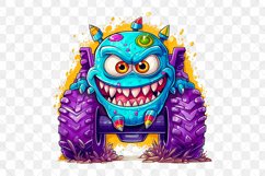 Colorful Monster Truck Sublimation Clipart Product Image 9