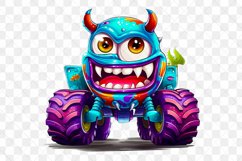 Colorful Monster Truck Sublimation Clipart Product Image 8