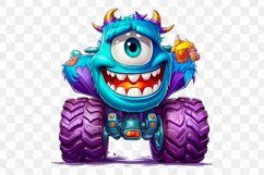 Colorful Monster Truck Sublimation Clipart Product Image 10