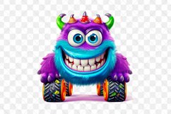 Colorful Monster Truck Sublimation Clipart Product Image 11