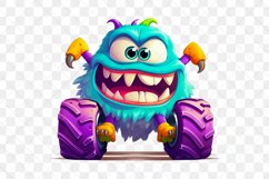 Colorful Monster Truck Sublimation Clipart Product Image 4