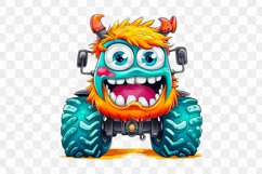 Colorful Monster Truck Sublimation Clipart Product Image 5