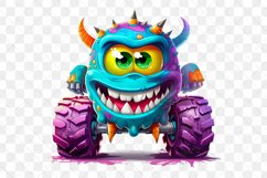 Colorful Monster Truck Sublimation Clipart Product Image 7